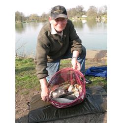 Paul Manthorpe at the Last Silver Fish Open with an impressive haul of 43lb 8oz
